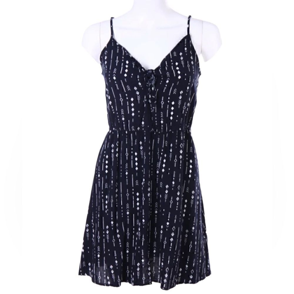 Divided H&M sun dress geometric blue size 4